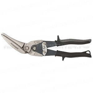 Ножницы по металлу "PIRANHA", 270мм, прямой и левый проходной рез, сталь-СrMo, двухкомпонентные руко
